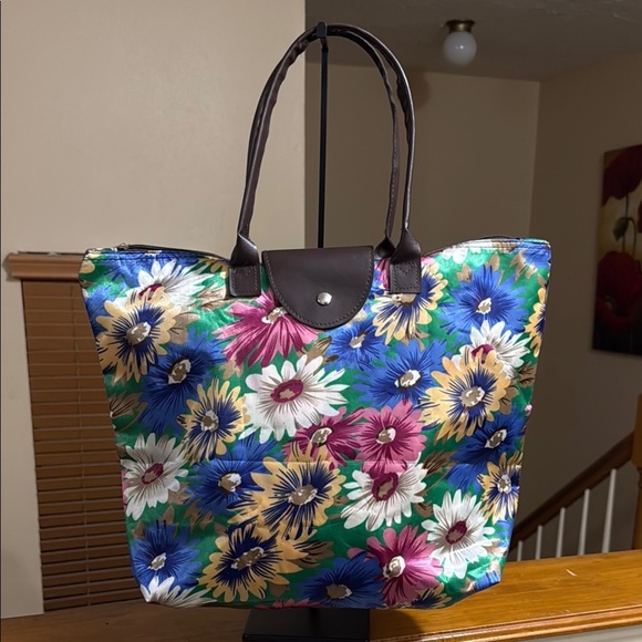 Floral Multicolor Tote Bag - Picture 1 of 15